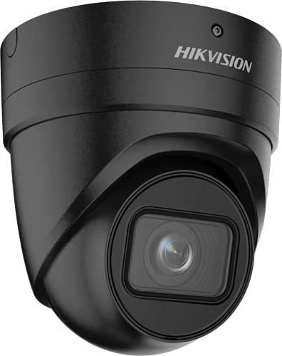 Hikvision DS-2CD2H86G2-IZS(2.8-12mm)(C)/Black Turret Überwachungskamera mit 8 Megapixel, bis zu 40m Beleuchtung, professionelle Überwachungskamera, Acusense Kamera mit Fehlalarmfilter