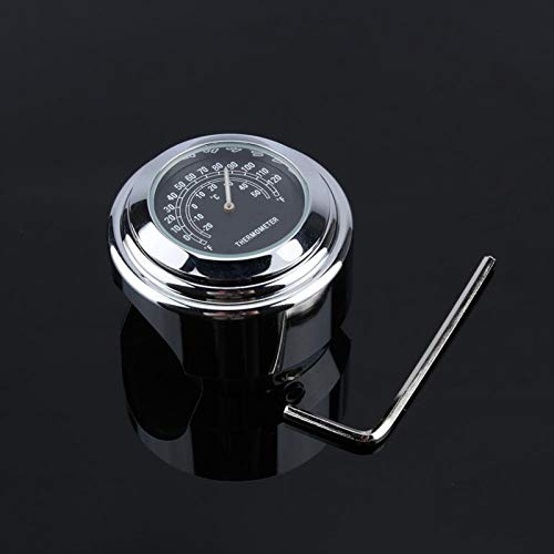 Motorrad-Lenker-Thermometer aus robuster Aluminium-Legierung, für 7/8 Zoll (22 mm).
