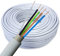 NYM-J 5x1,5mm² Kabel 50m | Feuchtraumkabel für 300V/500V | Elektrokabel 5-Adrig mit PVC Mantel | Ø1,5mm² Stromkabel für Elektroinstallation in Weiß/Grau | Kabellänge am Stück