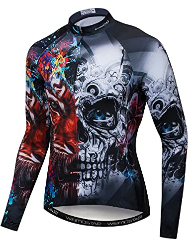 Herr cykeltröja långärmad racercykel kläder män cykelkläder, Cd8249-, 3XL