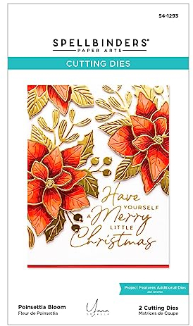 Spellbinders Poinsettia Bloom Matrice de découpe gravée de la collection De-Light-Ful par Yana Smakula