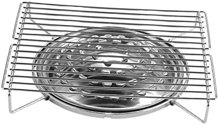 VANZACK Parrilla Portátil para Barbacoa Parrilla para Acampar al Aire Quemador de Gas de Acero Inoxidable para Barbacoa para Brochetas Cordero Acogedor Y Cálido