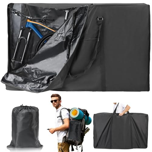 Likorlove Sac de transport pliable pour vélo 26-29 pouces - Housse de protection en tissu Oxford 900D
