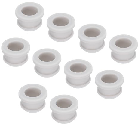 QUARKZMAN 10 st snäppring gummitätning plugg monteringsdiameter 13 mm id 10 mm reptålig tätning för elektrisk låda kabelrör grå
