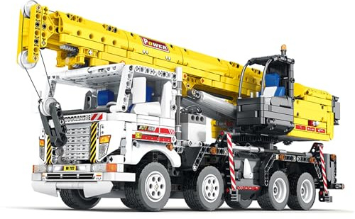 belodoro Auto Crane, Large 2,206-Piece Dynamic Auto Crane Toy for Engineering Enthusiasts and Teenagers, Disaster Relief & Special Vehicle Building Kits, Mechanical Series Toys 22007