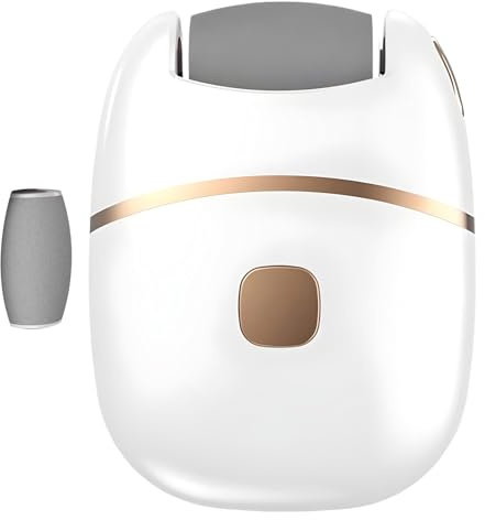 Grinder de pie Electric - Dead Skin Remover, Foot Scrubber | Archivo de pies de doble velocidad, tratamiento de piel lisa, kit de cuidado de los pies para mujeres, 1 cabezal de molienda, dispositivo d