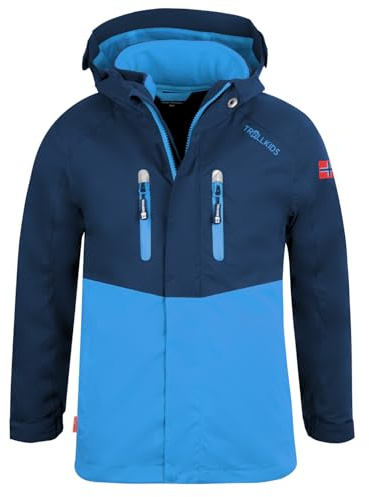 Trollkids Kids Bryggen - Giacca 3 in 1, navy scuro, 110