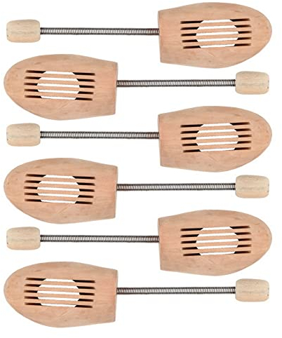 BY BNS Unisex Comfort Concept Holz, Gr. 40/41 Herren, 3 Paar Schuhspanner, Holzfarben