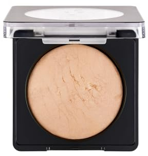 Flormar Baked Powder - Polvos Maquillaje Húmedo/Seco, Textura Aterciopelada, Polvo Matificantes y Fijador de Maquillaje Altamente Pigmentado, Polvos Translucidos - 021 Beige With Gold