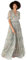 Anaya with Love Women's Maxi Dress Ladies V-Neck Short Angel Sleeves Tiered Ruffle for Bridesmaid Wedding Guest Occasion Prom Ball Gown, Floral Sage Green, 16