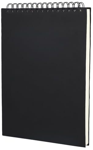 Skizzenbuch A4, Skizzenbuch mit Spiralbindung, 120 pages (60 sheets), Sketchbook, Künstler und Profis, im Porträtformat, geeignet für Malerei und Skizzieren