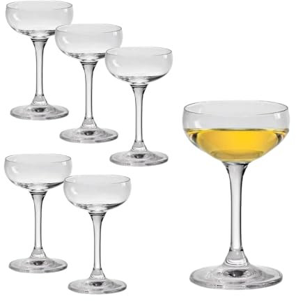 Rona2serve Rona Mondo Likörgläser, 75 ml, 6er Set, moderne klassische Form, spülmaschinenfest, Premiumqualität