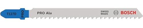 Bosch 2x Lame de scie sauteuse PRO Aluminium T127D (pour Aluminium, Métaux non ferreux, Longueur 100 mm, Professional Accessoire Scie sauteuse)