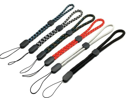 6 Pezzi Cinturini Polso Regolabili, Cordino Cinturino Polso, Cinturini Polso Regolabili Nylon, Cordino Cinturino Polso Telefono, Cordini Telefono, per Fotocamera, Chiavi, Telefono, Ecc (Sei Colori)