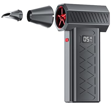 Geavonyg Rechargeable Electric Air Dusters Pet Drying High Speed Blower For Computer Electronics And Automotive Detailing Computer Air Dusters Blower Tool