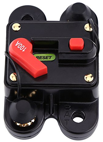 Leistungsschalter DC12V Schutzschalter Reset Sicherung 80-300A Für Auto Marine Boat Bike Stereo Audio(100A)