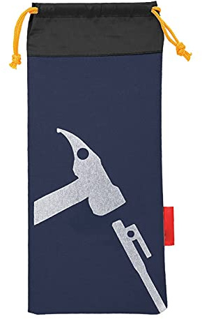 Tent Peg Bag Camping Portable Tent Stakes Bag Hammer Nail Pouch for Hiking Camping Tent Hammers and Other Accessoris (Blue)