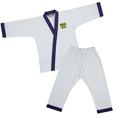 Century Lil Dragon Uniform Karateanzug Kinder 4-8 Jahre Kimono, Leichter Basic Anfänger Kampfsportanzug Gi, Judo Anzug, Taekwondo, Jiu Jitsu, Aikido (129,5-142,2 cm, Weiß)