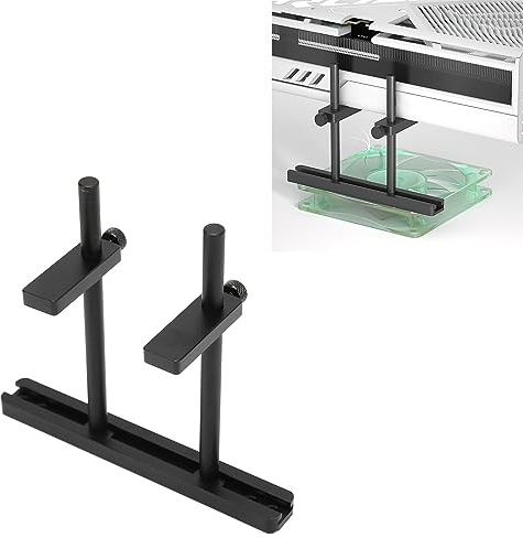 GPU-stödfäste, Universal GPU Dual Brace-stödhållare Höjdjusterbar med Glidbas för ATX för MATX för ITX, Aluminiumlegering GPU-hållare Förhindrar Glidning (128 mm)