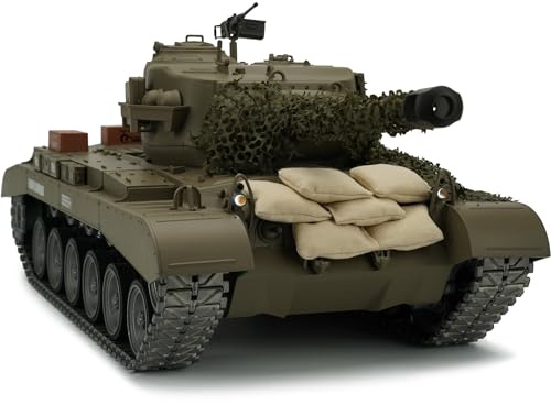 DIRACCOS Modified Edition 1/16 Remote Control US M26 Pershing Heavy Tank (Upgraded/Metal Road Wheels & Tracks & Sprocket Wheel & Idle Wheel)(5000mah Nimh Battery)(Steel Gear Gearbox)