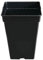 GROWMANIA Lot de 20 pots carrés pour plantes Noir 7 l - 20 x 27 cm