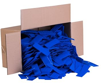 DECKLINE Abstandshalter Kunststoff - 1000 Stück - 34 x 100 x 2 mm - Set - Distanzklötze für Fußböden, Fenstern und Türen - Verglasungsklötze - Unterlegplatten - Fensterklötze