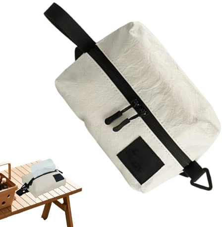 Dmuzsoih Soporte de bolsillo para pañuelos | Dispensador de papel higiénico para exteriores, bolsa de almacenamiento de pañuelos con cremallera bidireccional para coche, hogar, viajes y camping al