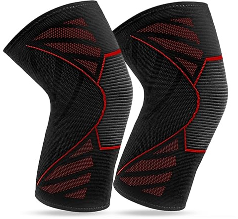 360 RELIEF Rodillera Para Hombres Y Mujeres - 2 Confezione Rodilleras Compresion per Palestra, Correr, Baloncesto, Running - Soporte De Rodilla Con Bolsa De Lavado