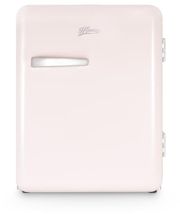 H.KOENIG Mini Bar Vintage 31L TOAD6, Mini Frigo de Chambre Compact, Aliments, Boissons, Cosmétiques, Design vintage, Température réglable 6°-15°C, 24 dB, Couleur Rose