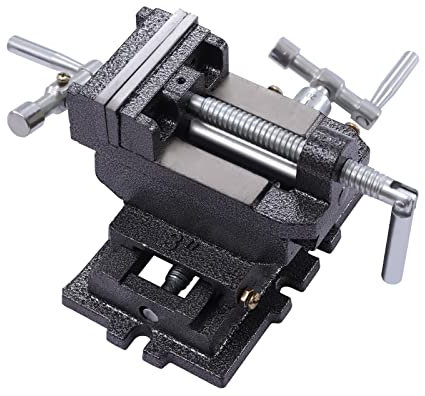 Loobiiny Étau de machine industriel - 2 axes - Pour perceuses, fraiseuses, mécaniciens - Table croisée