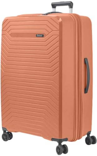 SISET Air Nova - Maleta de Viaje Grande Expandible (76x52x30/33cm), Fabricada en Polipropileno, 4 Ruedas Dobles Silenciosas y Cerradura Combinación TSA. (Grande XL), (115L), (4.5kg), (Rosa Pastel).