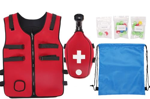 LjyAeono Gilet d'entraînement Professionnel Heimlich, Gilet Anti-étouffement et Anti-Obstruction, véritable entraînement, Design Ajustable pour différentes Personnes Adult