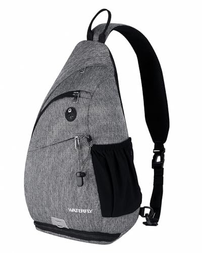 WATERFLY Sling Bag Crossbody Backpack Schulterrucksack mit verstellbarem Schultergurt Perfekt für Outdoorsport, Wandern, Radfahren, Bergsteigen, Reisen