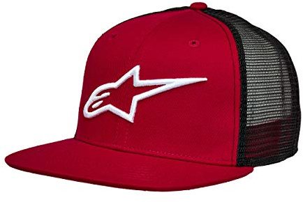 Alpinestars Herren Baseball Kappe Corp Trucker, Rot Schwarz, OS, 1025-81003
