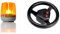 Rolly Toys Rundumleuchte Flashlight (LED Technologie; + Montageplatte; Orange) 409556 & rollySoundwheel Soundlenkrad (für RollyToys Fahrzeuge, mit Traktorgeräusch und Hupfunktion) 409235