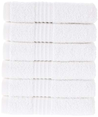 MAURAHOME Luxus Gästehandtücher Set 100% Baumwolle, Hotel & Spa Qualität, 6 Große Gästehandtücher 30X50, Schnell Trocknende Frottiertücher, Weich, Plüschig und Stark Saugfähig