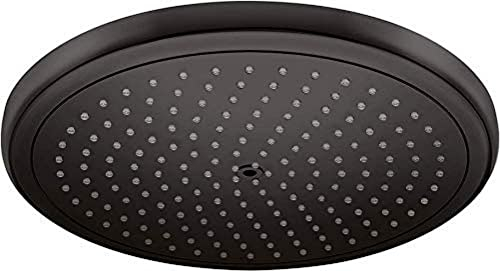 hansgrohe wassersparender Duschkopf Croma 280, Kopfbrause/Regendusche rund, 1 Strahlart, Mattschwarz