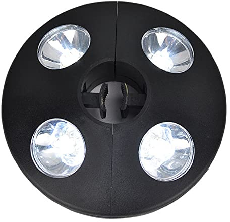 DOWNER Candle Lantern,Umbrella Lights,Garden Parasol Lights Patio Umbrella Light with 24 LEDs,Tent Post Mounted Or Hanging,for Outdoor Camping Tents Lighting Use