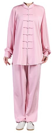 Leeonway Tai-Chi Anzug Damen,Tai-Chi Kleidung Damen,Kung Fu Uniform Set,Locker Und Bequem,Weich Und Bequem,Geeignet FüR Morgengymnastik,Kung Fu,Wushu,Shaolin Usw