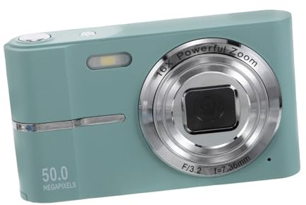 Uonlytech Mini Cámara Digital Compacta Portátil para Viajes Cámara de Bolsillo con Zoom para Adolescentes y Principiantes Fotografía