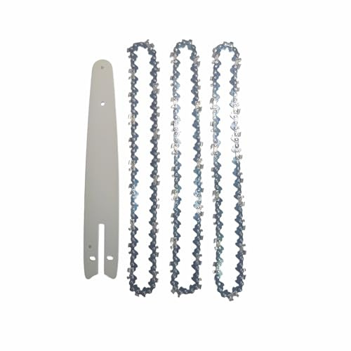 Mozulon Lot de 4 chaînes de tronçonneuse électrique 8 pouces 1/4 P 45 nœuds 22 couteaux, accessoires for la coupe du bois