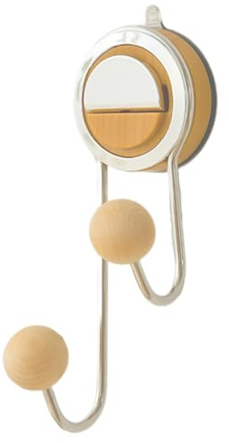 qokeeu Ventosas para mampara de ducha | Organizador de succión fuerte, gancho resistente | para toallas, cocina, albornoces, de ventana, salón, llaves, paraguas, sombreros, coronas, puertas de