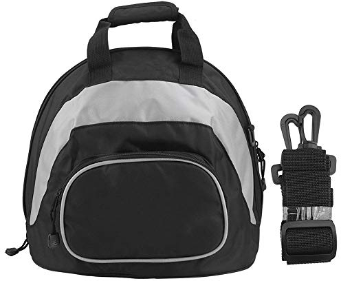 Helmtasche, Qiilu Multifunktions wasserdichter Motorradhelm Umhängetasche Rucksack Tragbares Gepäck(Grau + Schwarz)