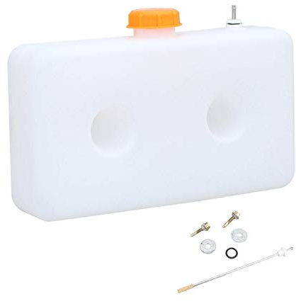 luckything 7L Oil Petrol Tank for Car Truck Air Auxiliary Heater 7L Capacity White Auxiliary Heater Tank for Boat Car Truck Parking Heating Accessories