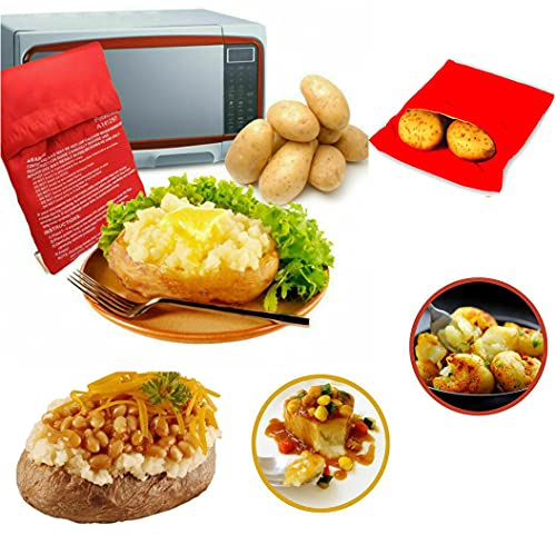 Jacket Potato Express Microwave Cooking Bag -Baked Potato Bag in 4 Mins, Reusable & Washable (1)