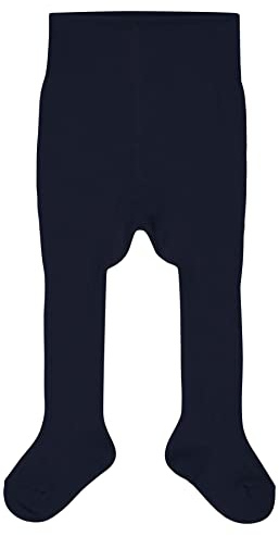 FALKE Cosy Rib B Ti cotone cachemire spessi tinta unita 1 pezzo, Collant Unisex - Bimbi 0-24, Blu Midnight 6098, 74-80