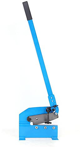 LENJKYYO Manual Metal Shear Cutter Heavy Duty 8 with 1/4-3/16 Thick Plate Flat Steel Sheet Cutting Cutter Round Stock Snips 200MM Hand Lever Scissor Set Shearing Tool