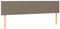 vidaXL 2X Kopfteil Betthaupt Polsterkopfteil Bettkopfteil für Bett Bettgestell Bettrahmen Schlafzimmer Bettzubehör Taupe 90x5x78/88cm Stoff