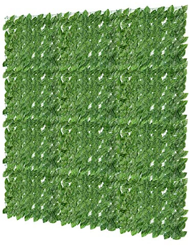 Jopassy Haie de lierre artificiel - Brise-vue - 100 x 300 cm - Clôture brise-vue - Feuilles de lierre - Idéal pour les terrasses en plein air
