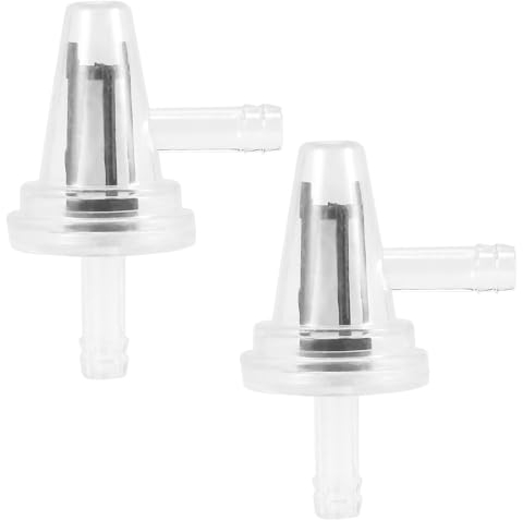 GIONAR 2 Stück Benzinfilter Motorrad Snowmobile, Transparenter Inline Kraftstofffilter 1/4 Zoll 6 mm, Universeller Kraftstofffilter 6mm，90 Grad Filter für Benzinfilter Motorrad, Roller, Moped usw